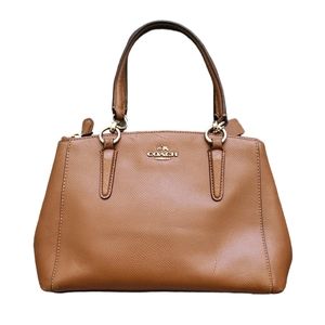 VINTAGE Authentic Coach women's small brown leather satchel bag w/o straps